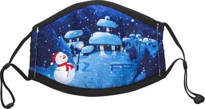 Produktbild von Weihnachtsmütze mit Schlaufen aus waschbarer Baumwolle - Modell 9
