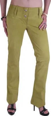 Produktbild von Dolce & Gabbana Damen Wild Lederhose Limone Grün