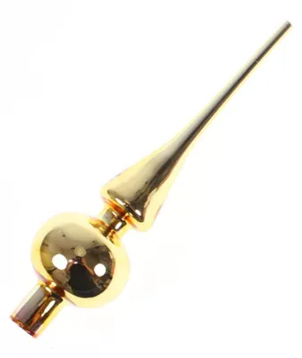 Produktbild von Baumspitze Christbaum Glas 24,5cm Weihnachtsbaum Topping Tannenbaum Baumschmuck gold