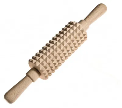 Zdjęcie produktu dla Drewniany wałek do mięsa z wypustkami, 27,5 cm