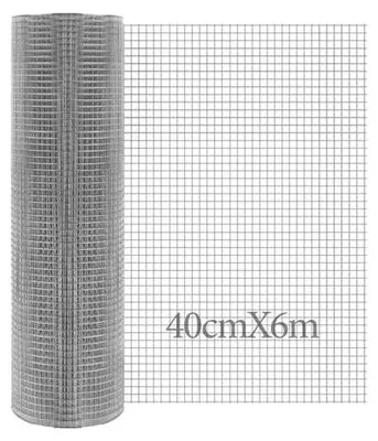 Zdjęcie produktu dla Siatka druciana ocynkowana ogrodowa do ogrodzenia 40 cm x 6