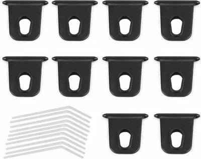 Productafbeelding van Draadlus-haken, 10 stuks, zwart, 5 mm, draagbaar