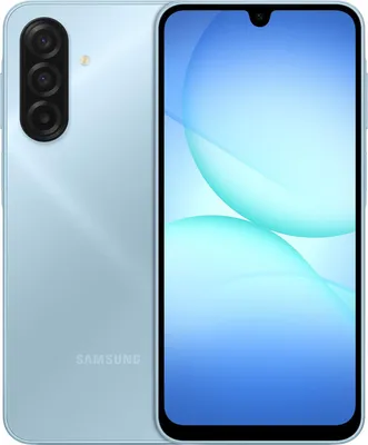 A product shot of a smartphone, showing both the front and back.