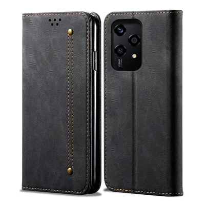 Obrázek produktu pro Pouzdro pro Honor 200 Lite, Kožené Peněženkové Pouzdro s Magnetickým Uzavíráním a Stojánkem černé
