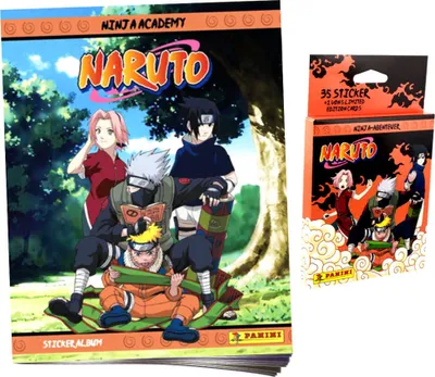 Produktbild von Panini Naruto Sticker - Ninja Academy Sammelsticker (2025) - 1 Album + 1 Blister