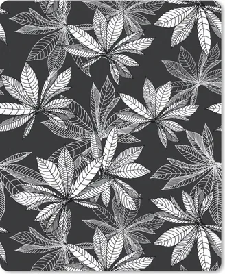 Produktbild von MuchoWow® Mauspad Mousepad Schwarz - Weiß - Muster - Natur 30x40 cm - Mousepads - Maus Mat - Pad - Mausunterlage - Mausmatten