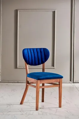 Immagine prodotto di Poltrona da pranzo di design in legno set da sala da pranzo imbottito set di poltrone 1 sedie