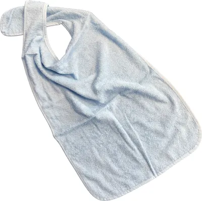 Produktbild von PFLEGE POINT® Ess-Schürze Frottier mit Steckverschluss blau