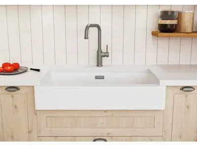Produktbild von Landhausspüle Blanco VINTERA XL 9-UF 89,6 x 51 cm weiß 526105