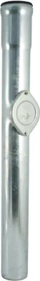 Produktbild von Marley Standrohr NW 100 mm, 1 m, mit Reinigungsdeckel, titan-zink