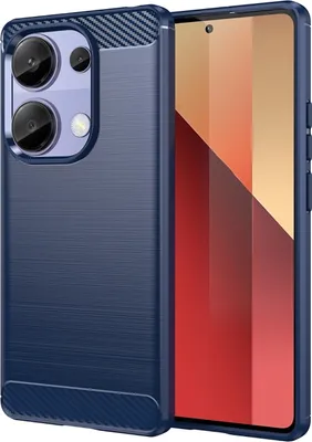 Image de Coque en TPU texture carbone pour Xiaomi Poco M6 Pro 4G / Redmi Note 13 Pro 4G
