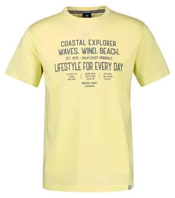 Produktbild von Lerros Übergrößen T-Shirt modisch hellgelb Print