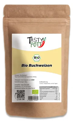 Produktbild von Tasty Pott Buchweizen ganz - im Beutel - 500g