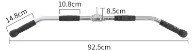 Obrázek produktu pro INF Potažená gumou tyč pro vysokou kladku – 5cm prodloužená multi-grip tyč pro kladkové stroje