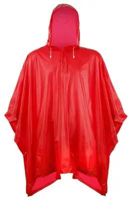 Image de Splashmacs - Poncho pour hommes/femmes unie, PVC LT5359 (taille unique) (rouge)