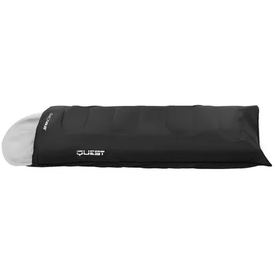Obrázok produktu pre Turistický spací vak QUEST s kompresiou 210x70CM Black ENERO CAMP