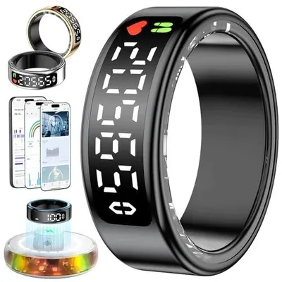 Zdjęcie produktu dla Inteligentny pierścień fitness monitorujący aktywność IP68 dla kobiet mężcz