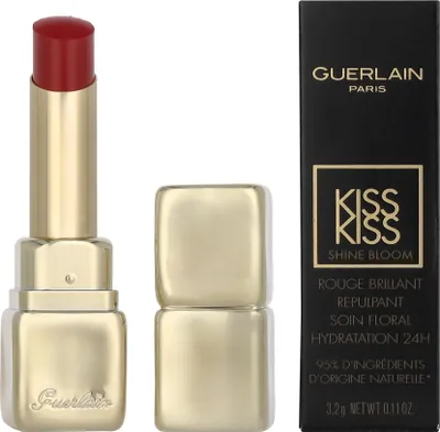 Produktbild von Guerlain KissKiss Shine Bloom, Rose, Petal Blush, 1 Farben, Färbung, Feuchtigkeitsspendend, Aufpolsterung, Glättend, Frauen, Glanz