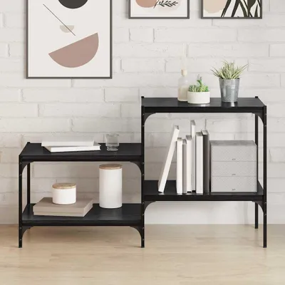 Obrázek produktu pro Maison Exclusive - Police 4 ks černá 60 x 40 x 1,5 cm dřevěný materiál