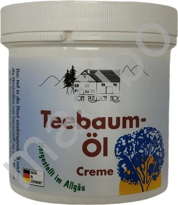 Produktbild von Teebaumöl Creme 250ml vom Pullach Hof - Natürliche Hautpflege gegen Hautprobleme