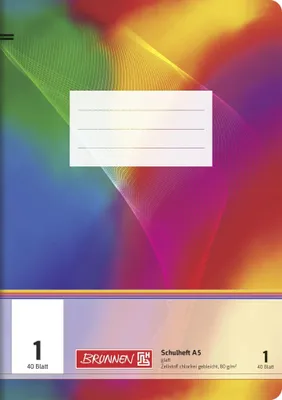 Produktbild von BRUNNEN Schulheft A5 Lineatur 1 40 Blatt