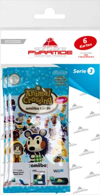 A product packaging for Animal Crossing amiibo cards.