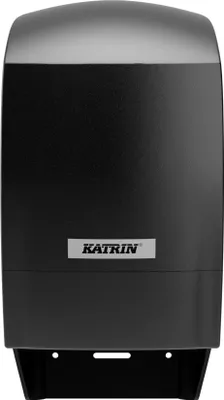 Image de Distributeur de papier toilette 77519 2 rouleaux plastique noir.