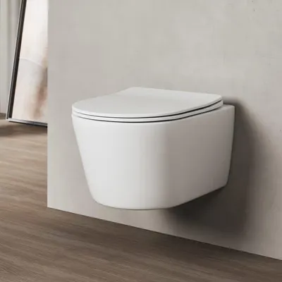 Obrázek produktu pro Závěsné WC Kronenbach, kompaktní provedení, bez splachovacího okraje, s rotačním splachováním