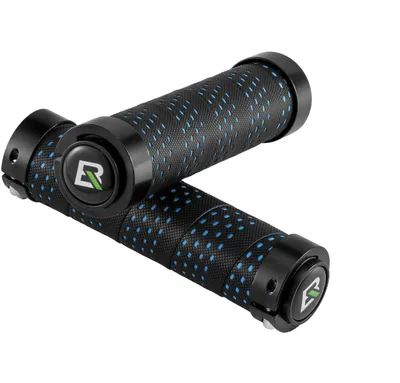 Produktbild von ROCKBROS Lenkergriffe Anti-Rutsch Fahrradgriffe Lock-On Design Fahrrad Griffe Schwarz blau