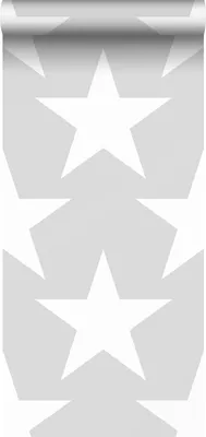 Produktbild von Sanders & Sanders Tapete Sterne Hellgrau 53 cm x 10.05 m