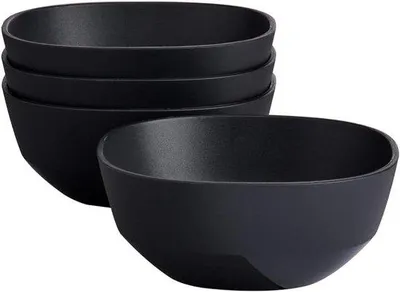 Immagine prodotto di Insalatiera nera, set da 4 pezzi, 250 ml, stile nordico