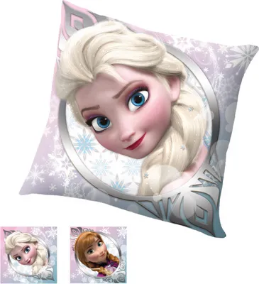 Obrázek produktu pro Disney polštářek dekorativní polštářek Frozen ledová královna Anna&Elsa motiv cca 40x40cm