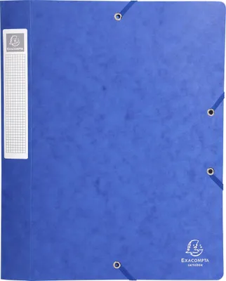 Image de Exacompta 25x Boite de classement Cartobox Dos 25mm Carte lustrée A4 Bleu 18505H