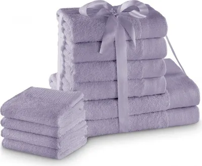Zdjęcie produktu dla Zestaw Ręczników AMARI 2*70x140 + 4*50x100 + 4*30x50 liliowy AmeliaHome
