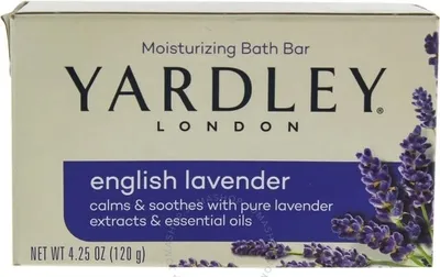 Zdjęcie produktu dla Yardley | Mydło w kostce - Lawenda - 113 g - Kojące - Z ekstraktem z lawendy - Pielęgnacja skóry wrażliwej