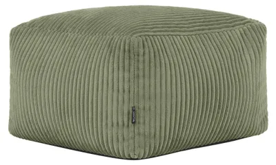 Produktbild von Icon Amara Kleiner Cord Sitzsack Hocker mit Füllung, Grün