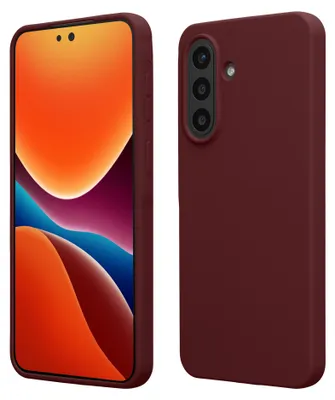 Produktbild von kwmobile Handyhülle für Samsung Galaxy A57 5G Hülle - Case Silikon - Kabelloses Laden - Schutzhülle Cover in Bordeaux Violett