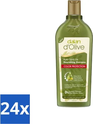 Obrázok produktu pre Dalan d'Olive - Šampón - Ochrana farby - Pre poškodené vlasy - 400 ml - Výhodné balenie - 24 kusov