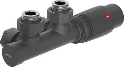 Obrázek produktu pro Mexen G00 termostatická úhlová sada, Duplex, DN50, antracit - W907-900-66