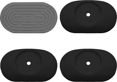 Image de Tapis de protection pour portes d'entrée et portes d'intérieur, 4 pièces, noir, imprimé.