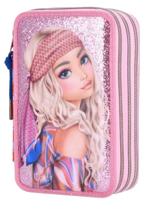 Produktbild von Depesche 3-Fach Federtasche TOPModel SEVENTIES pink