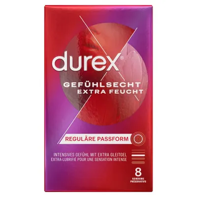 Obrázok produktu pre Kondómy Durex Sensitive Extra Moist 8ks