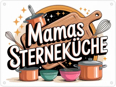 Produktbild von Mamas Sterneküche Metallschild in 15x20 cm