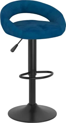 Produktbild von vidaXL Barhocker 2 Stk. Blau Samt