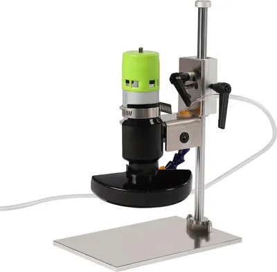 Image de Taille-bouteilles électrique - Taille-bouteilles 150 W - 6 000 tr/min - Disque de 60 mm - 12–24 V, réglable sur 7 niveaux - Pour bouteilles rondes/carrées - Vert