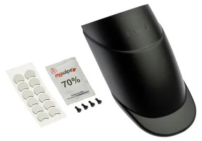 Image de PUIG 21846N Extension de garde-boue avant pour ROYAL ENFIELD SUPER METEOR 650 Noir