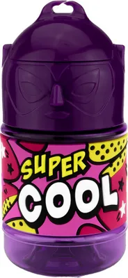 Produktbild von Wasserflasche f. Kinder mit Namen für Schule und Freizeit-BPA frei-Trinkflasche Cool w