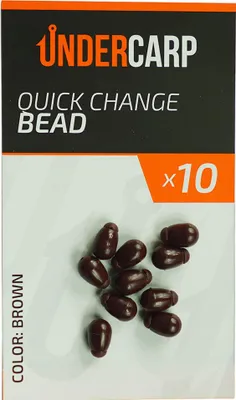 Produktbild von 10 Stück Gummi Schnellwechselverbinder Braun für Method Feeder Grundsets