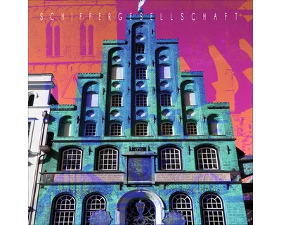 Produktbild von Glasbild Lübeck Schiffergesellschaft 20x20 cm