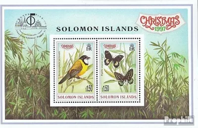 Produktbild von Briefmarken Salomoninseln 1997 Mi Block50 (kompl.Ausg.) postfrisch Weihnachten